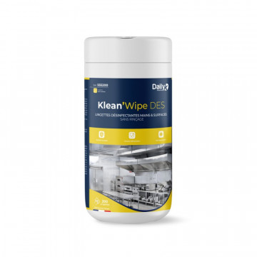 LINGETTES DESINFECTANTES AGRO ALIMENTAIRE X 200