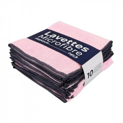 LAVETTE MICROFIBRE ROSE 40X40CM X 10
